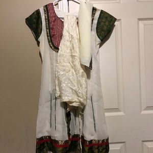 Off white dress (churidar)